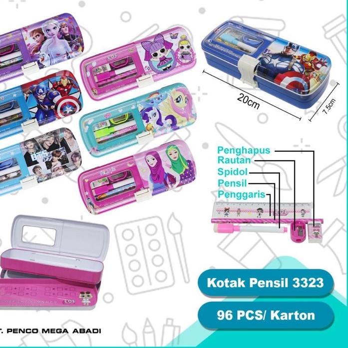 

FRESHH kotak pensil B3323 tingkat''