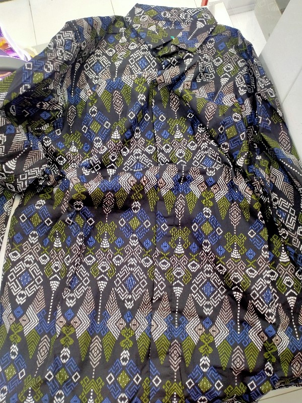 Kemeja Batik Songket Best Seller Lengan Panjang Batik Songket Batik Panjang Pria