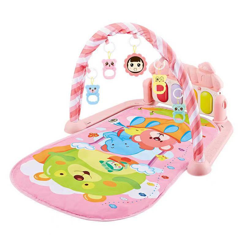VIPBAZAAR MIISOO PEDAL PIANO FITNESS RACK Baby Musical Playgym Bayi Kerincingan Baby Gym babygym-925 Pink