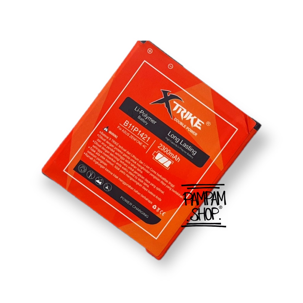 Baterai XTRIKE Double Power Original Asus Zenfone C 4C ZC451CG Z007 B11P1421 Batre Batrai Battery