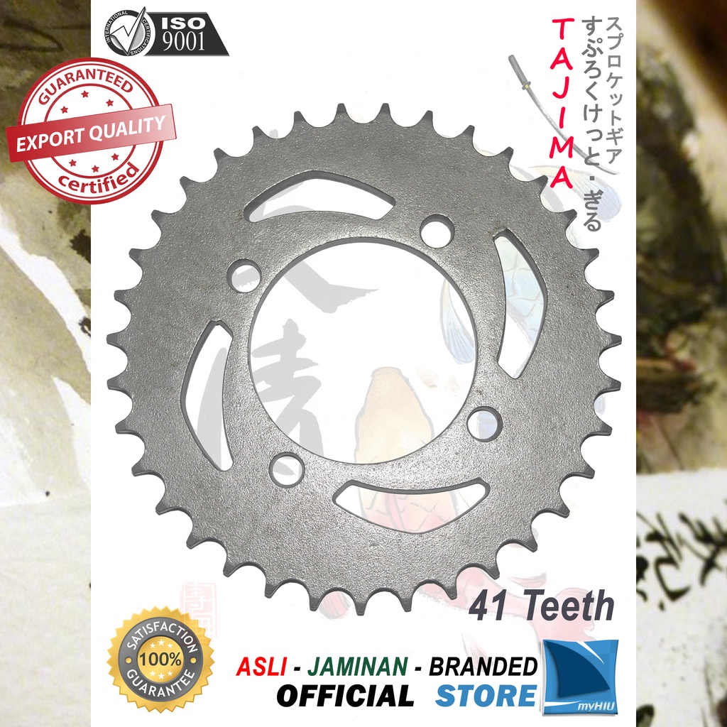 Gigi Tarik 40T ~ 53T YAMAHA Jupiter MX / New / 135cc Gir Belakang - Rear Sprocket Gear TAJIMA-428-41T