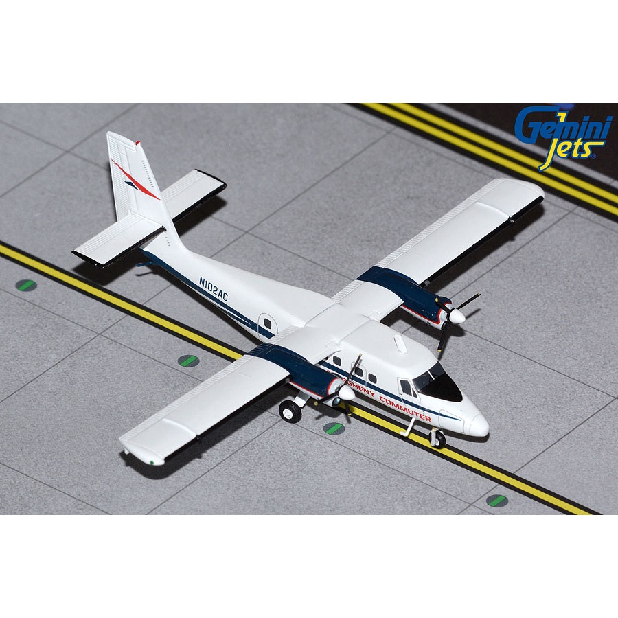 mainan diecast pesawat Gemini Jets de Havilland Canada DHC-6-300 Twin Otter Allegheny Commuter 1:200