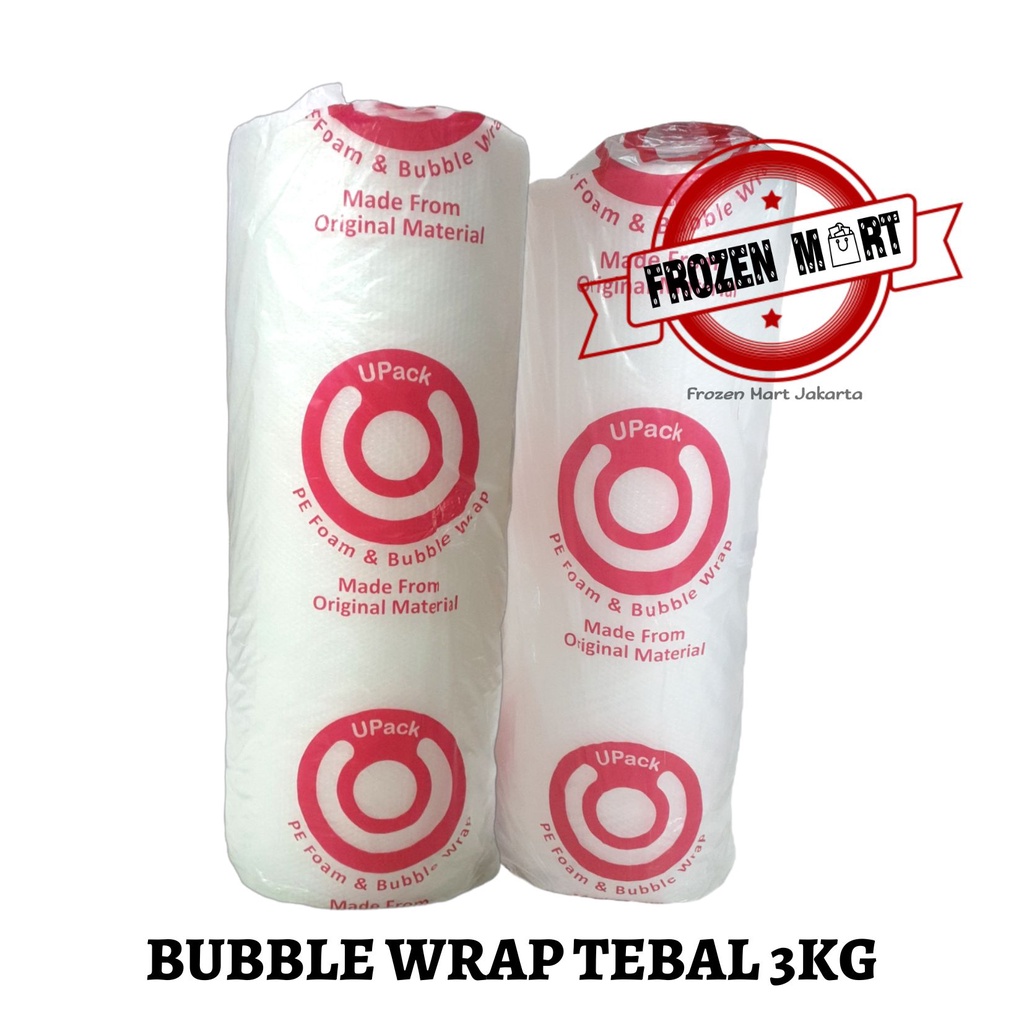 READY! Bubble Wrap U-PACK 3kg Tebal 125Cm x 50M (INSTANT/SAMEDAY ONLY!)
