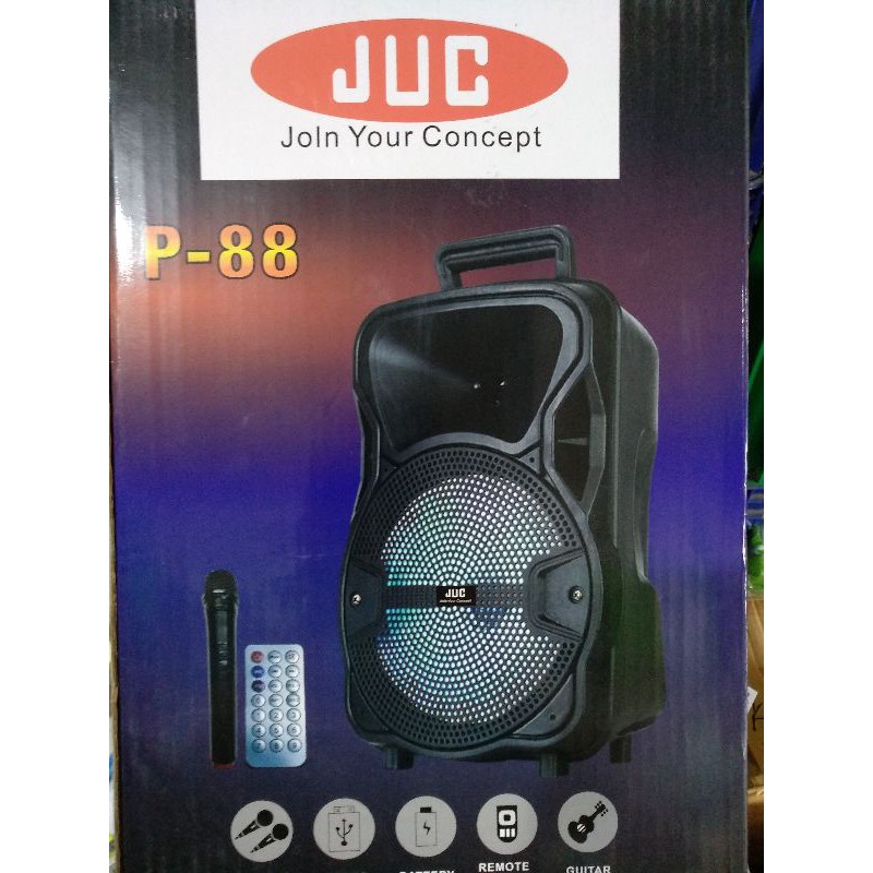 SPEAKER METTING JUC A8 8 INCI + 1 MIC WIRELESS