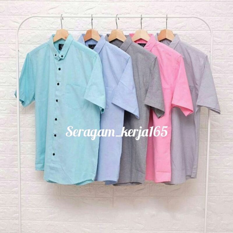 Seragam kerja Hem Polos M L XL XXL XXXL