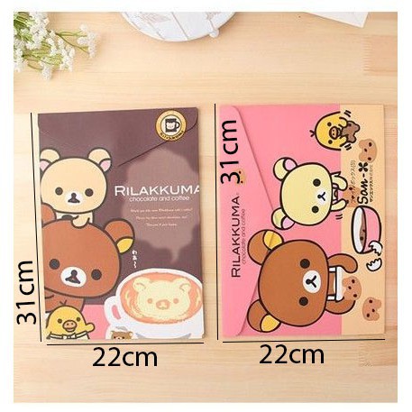 

Korean Stationary Educationshop Amplop File Rilakuma