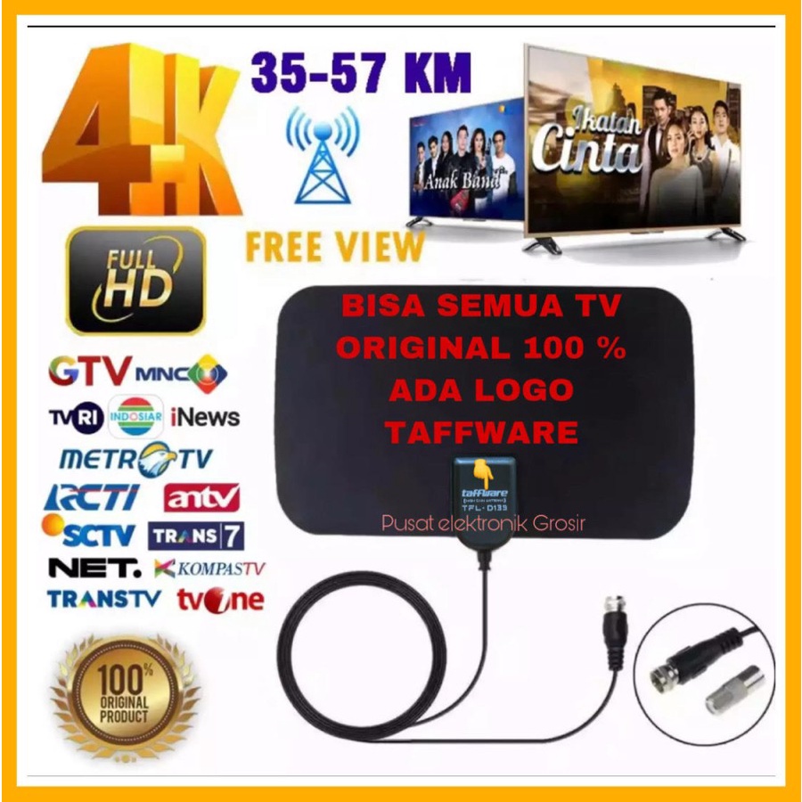 [ORIGINAL 100%] ANTENA TV DIGITAL INDOOR DVB-T2 4K HIGH SIGNAL - ANTENA TV INDOOR - ANTENA DALAM