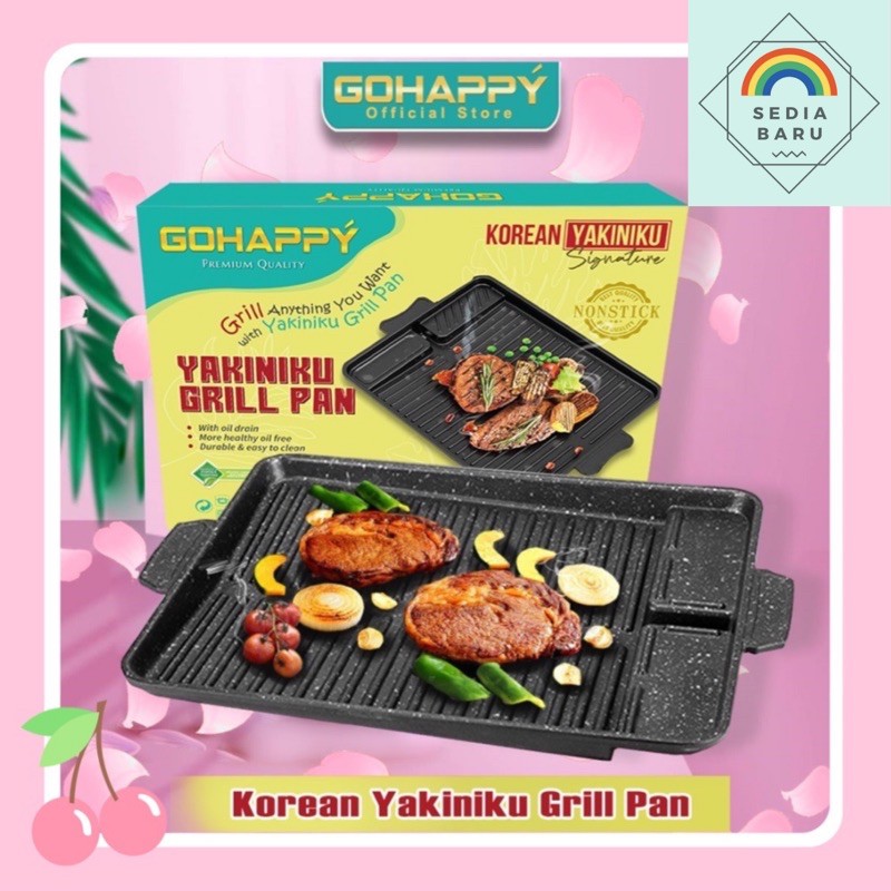 Korean Yakiniku Grill Pan GoHappy - Bulgogi Pan