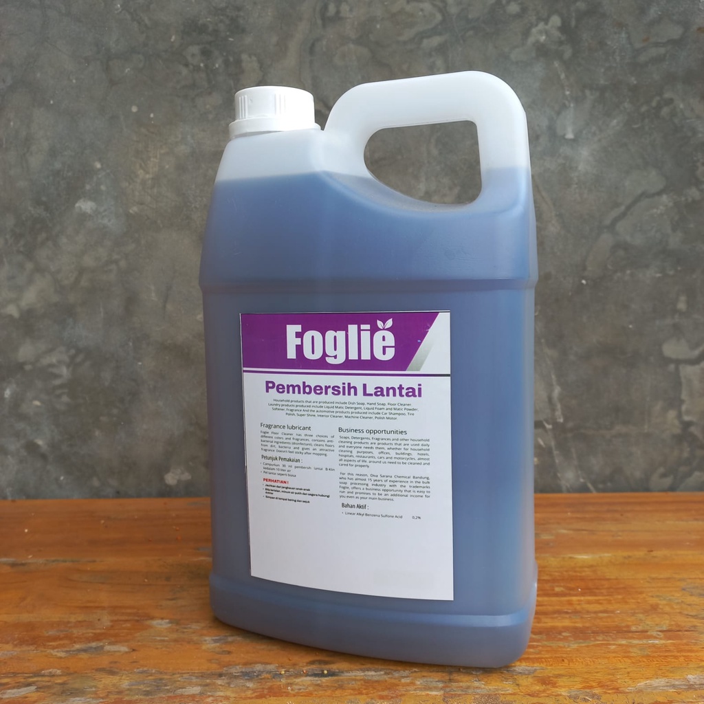Foglie Pembersih Lantai Lavender 5 Liter - Anti Bakteri &amp; Wangi Segar