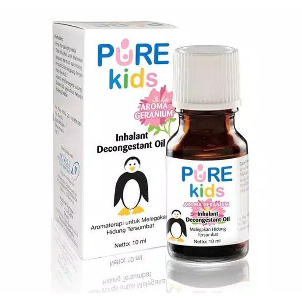 PURE KIDS INHALANT DECONGESTAN OIL Aroma Terapi 10ml FREE TUNGKU