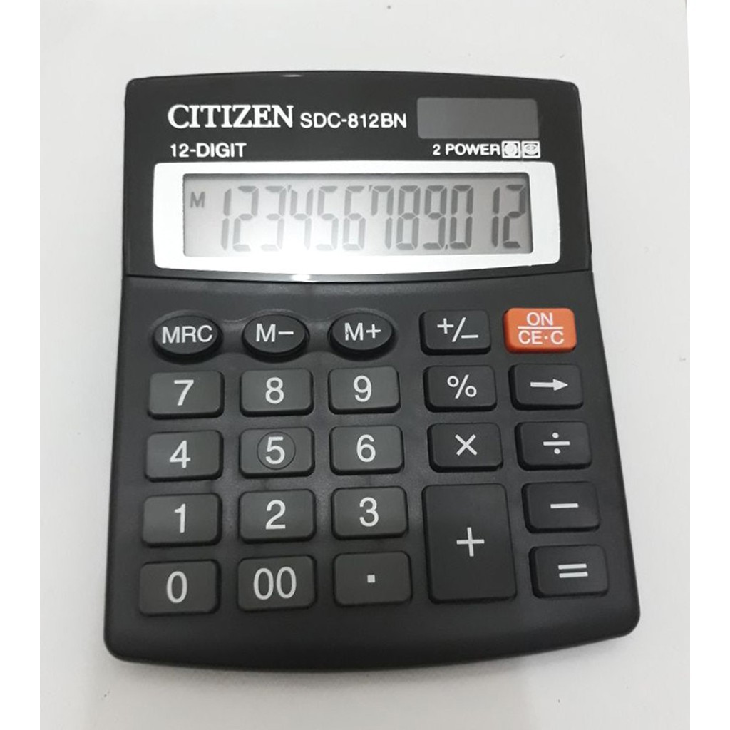 Kalkulator Dagang [BISA COD] Citizen CT 812BN 12 Digit 112 STEP CHEC K BIG DISPLAY / Kalkulator 816 C