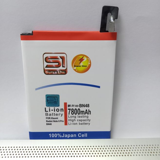 Baterai Battre Bateray Xiaomi BN 48/bn48 Redmi Note 6 PRO Double Power Super One