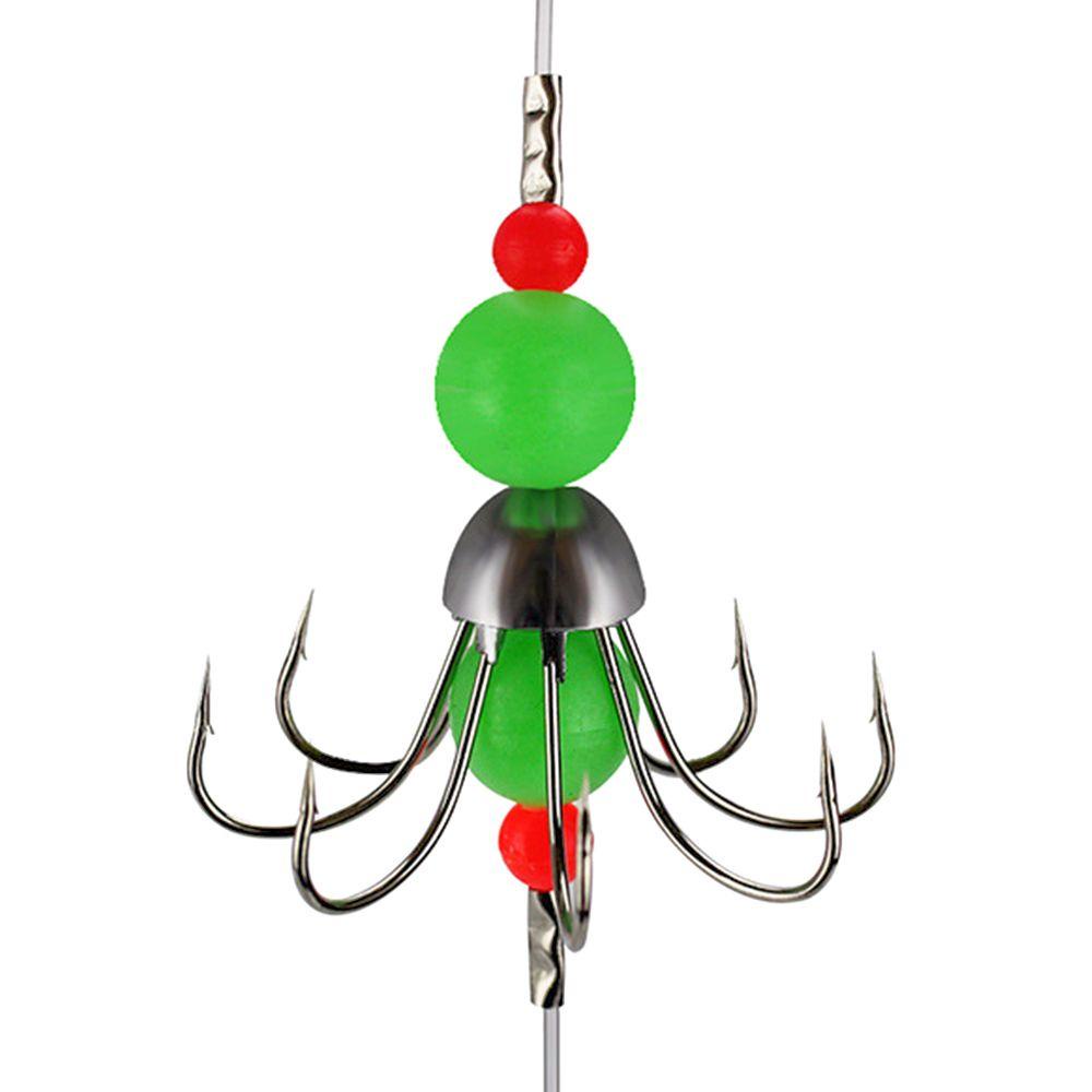 Preva Squid Hook Luminous Night Fishing Memimpin Memancing Alat Pancing String Hook