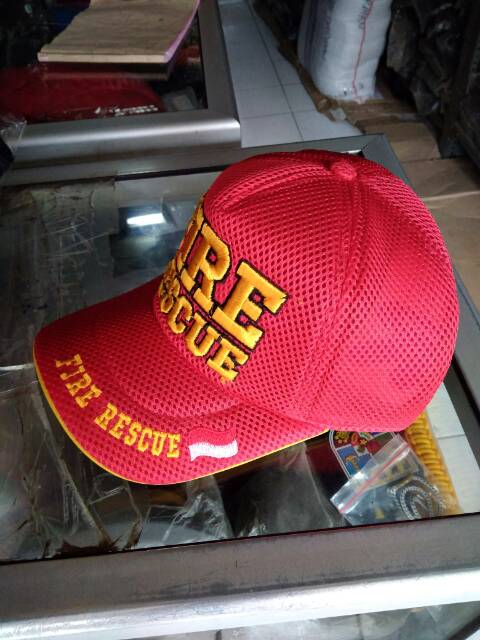 TOPI FIRE RESCUE JARING DOUBLE MASK/TOPI PEMADAM KEBAKARAN