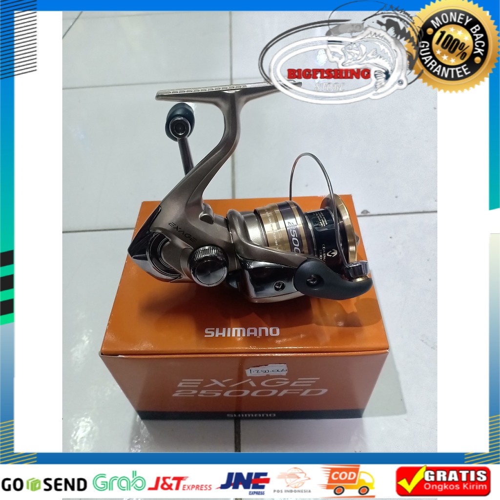 Reel pancing Spinning Merk Shimano Exage 2500FD Double Spool TERBAIK