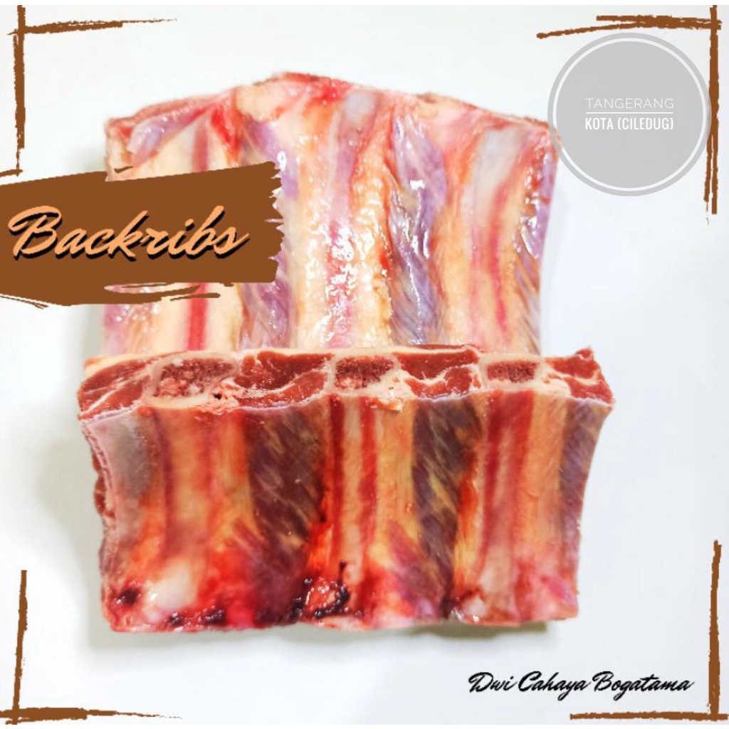 

Iga konro backrib tulang bulat sapi aussie 1kg