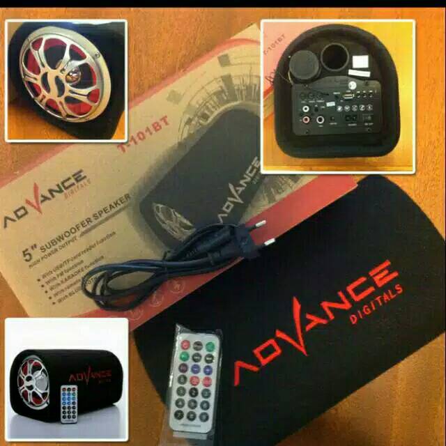 Speaker mobil LP, HP, Advance subwofer T101BT Bluetooth T101BT Aktif Ada Remote Controlnya