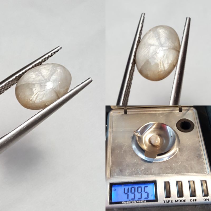 Natural Trapiche Sapphire  4.99ct Burma no Heat