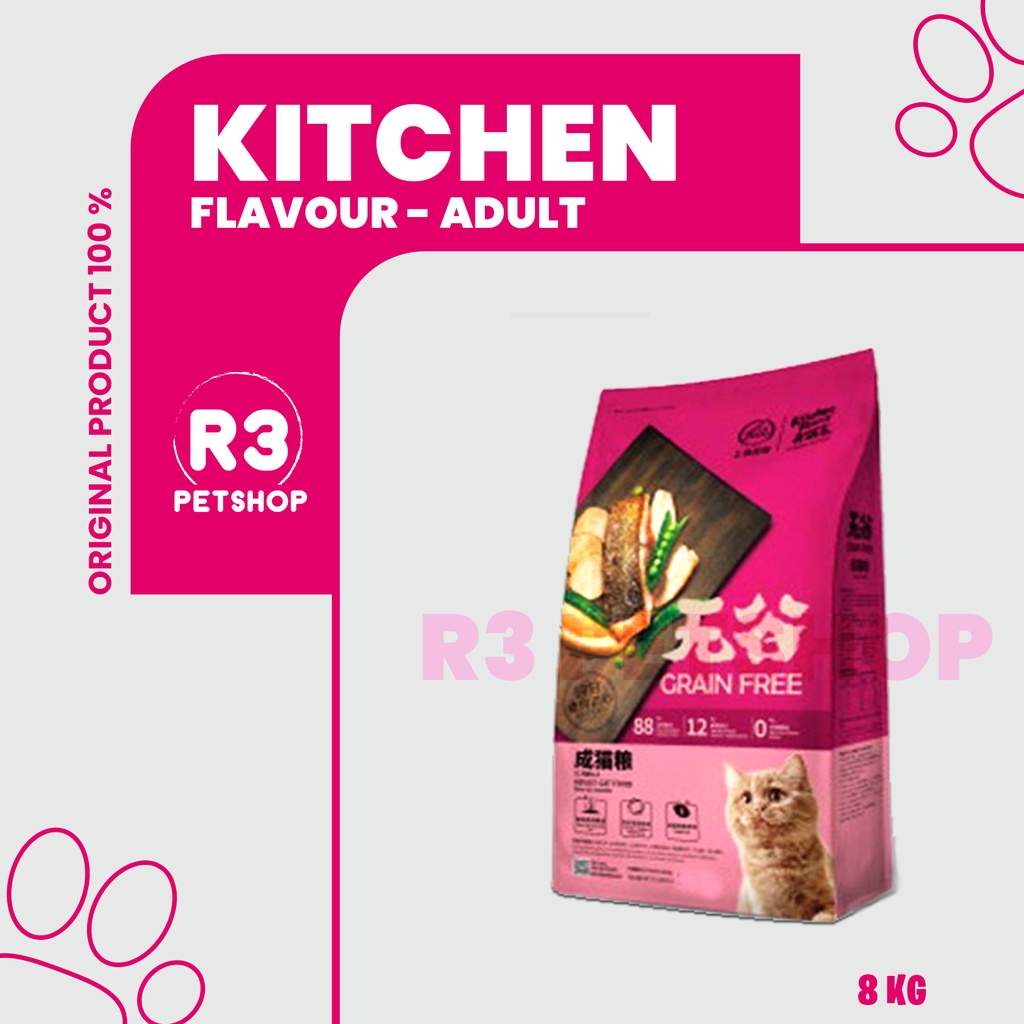 KITCHEN FLAVOR Makanan kucing / CatFood For All Life Stages 8 kg