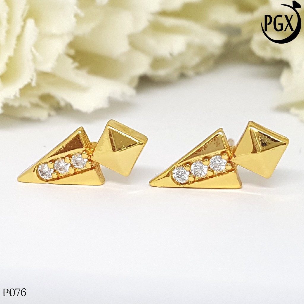 PGX Anting Tusuk Xuping Wanita Aksesoris Fashion Perhiasan Lapis Emas Premium - P076