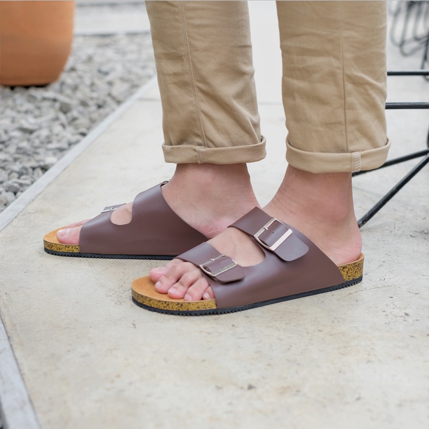 CRACKER BROWN |ManNeedMe x Lvnatica| Sandal Casual Pria Sendal Cowok Outdoor ORIGINAL