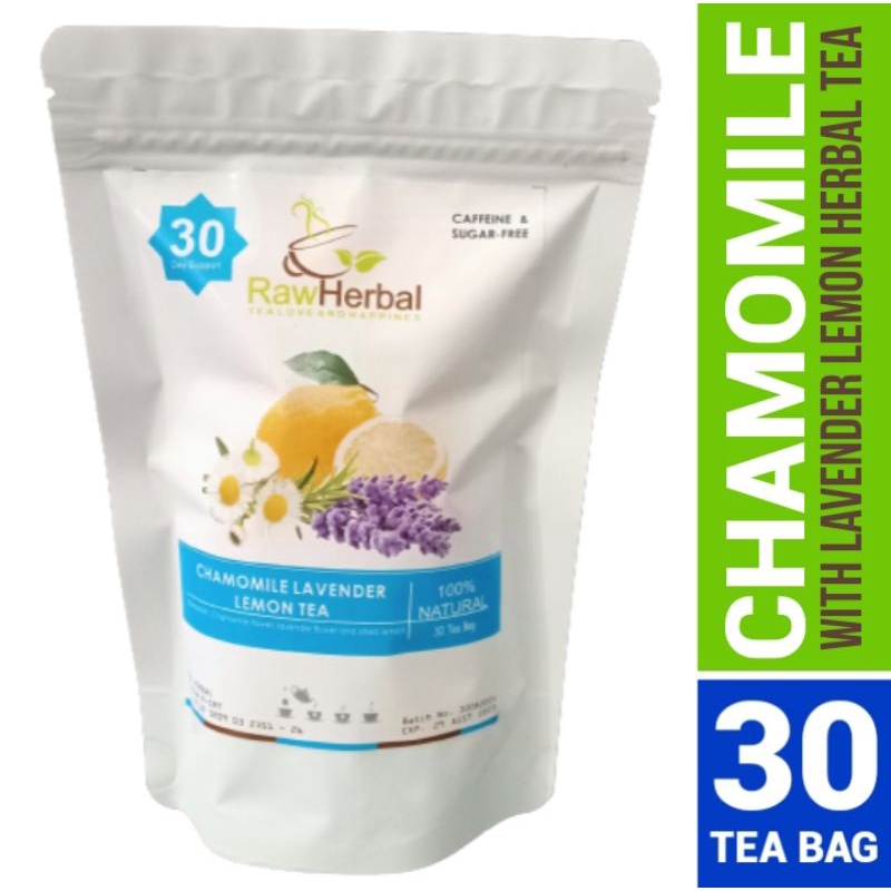 Chamomile Lavender Lemon Tea : Chamomile, Lavender &amp; Lemon 30 Tea Bag