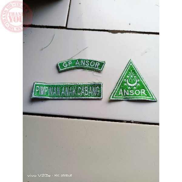 bed ansor bordir patch bordir ansor Bordir Nama Dada