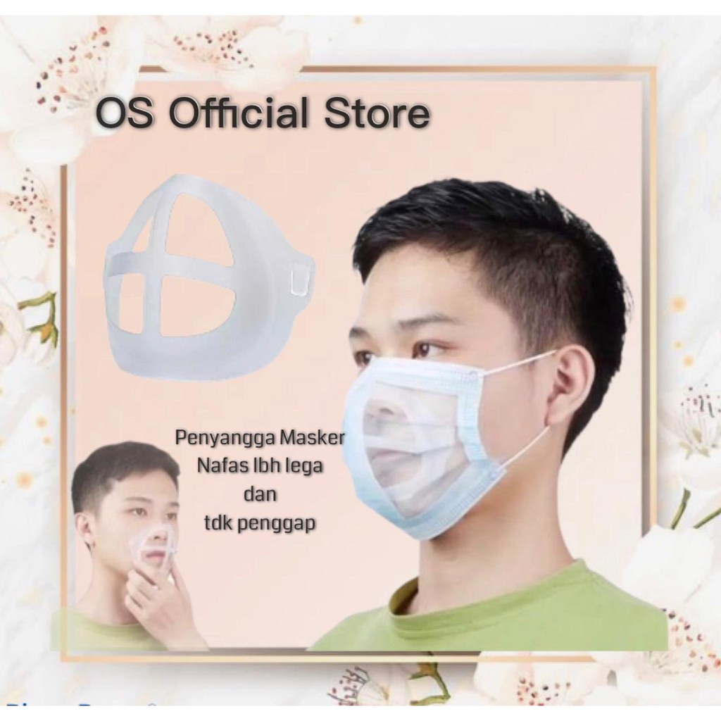 OS Penyangga MAsker 3D Mask Bracket SIlikon SIrkulasi Udara