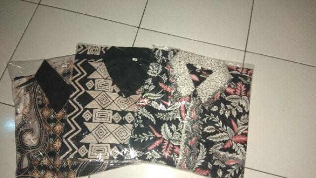 Bswart Batik Hrb026 Kenongo Hem Pendek Padi Pekalongan M L Xl Batik Pria Murah Modern Grosir