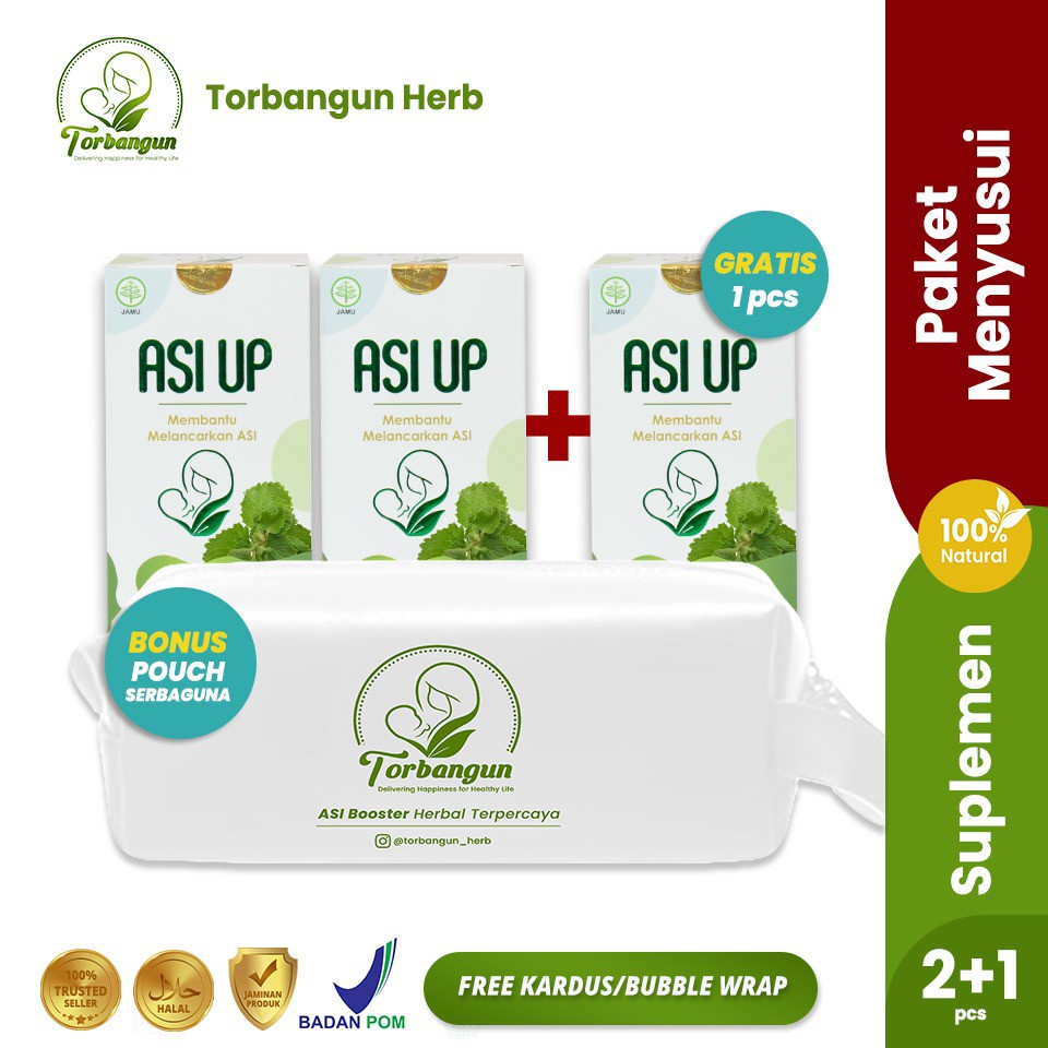 Jual Free Pouch Paket Hemat Menyusui Beli Asi Up Asi Booster