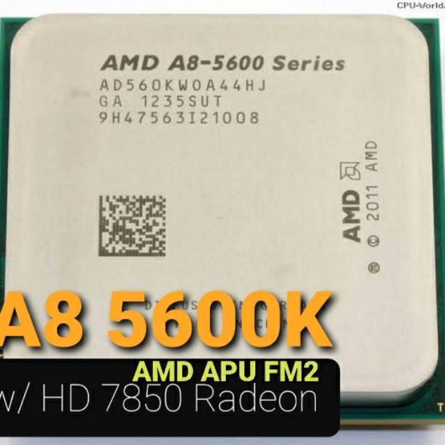 AMD A8 5600K FM2 Processor with Radeon GPU HD 7850
