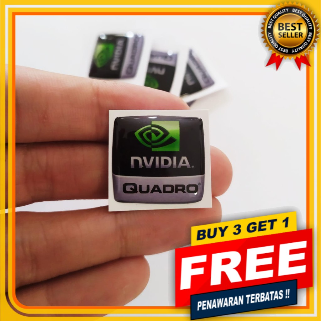 [BISA COD] Stiker Timbul Aksesoris Laptop NVIDIA QUADRO