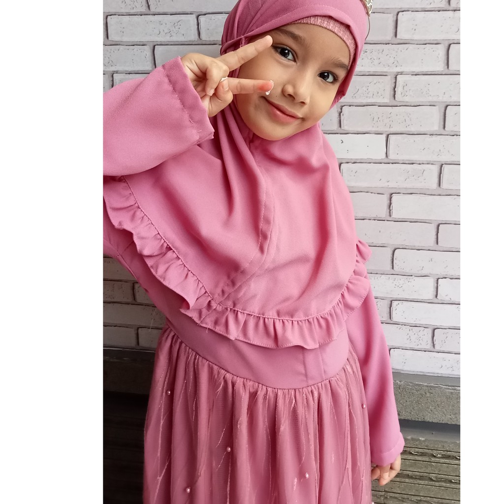 GAMIS AZIEL SYARI KIDS UNTUK ANAK 1-12TAHUN/BABY/GAMIS BAGUS MURAH/FARELY KIDS/SYARI ANAK/BAJU ANAK RUMAH KEBAYA BANDUNG RUMAH SONGKET BANDUNG