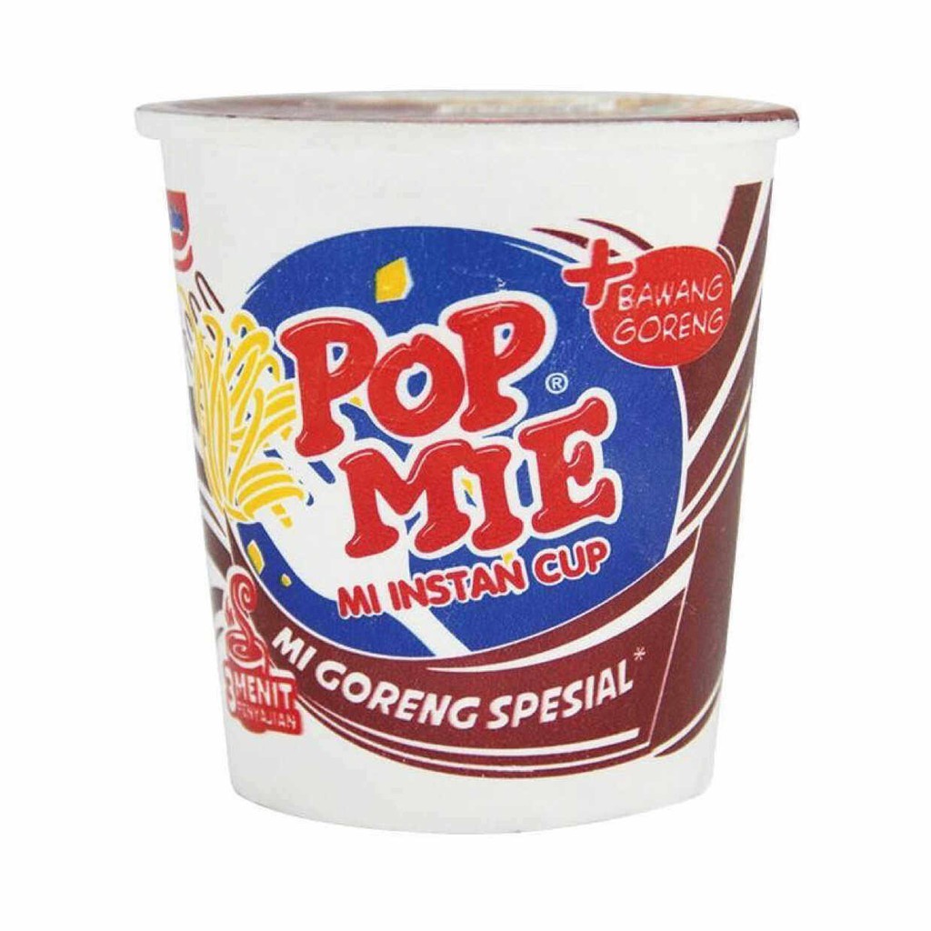 POP MIE GORENG SPECIAL MI INSTAN CUP +BAWANG GORENG 80GR SATUAN