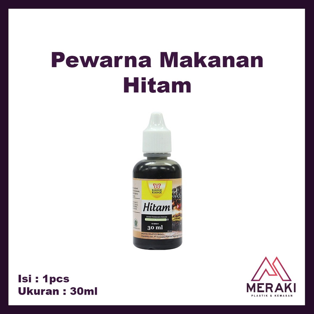 

Pewarna Makanan Koepoe Kupu kupu Hitam