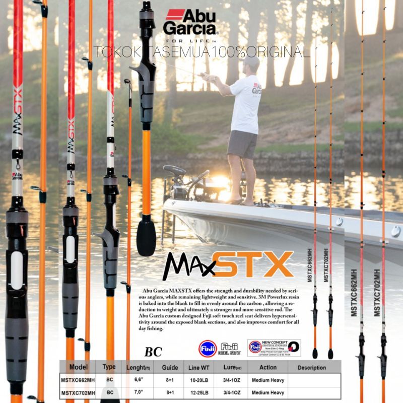 Joran Abu Garcia MAX STX Baitcasting 662MH 702MH - (HARGA SALE)