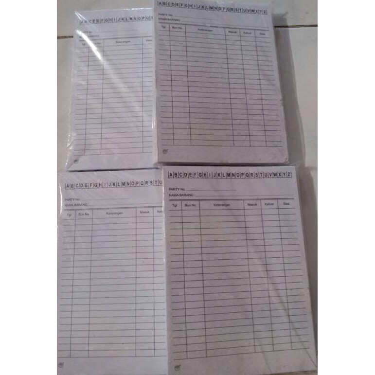 

HOT SALE Kartu Stok Persediaan Putih Kecil / Stock Card Terjamin