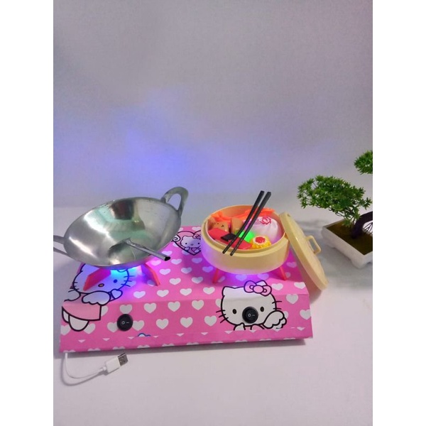 masak masakan set kompor led 2 tungku + Dimsum
