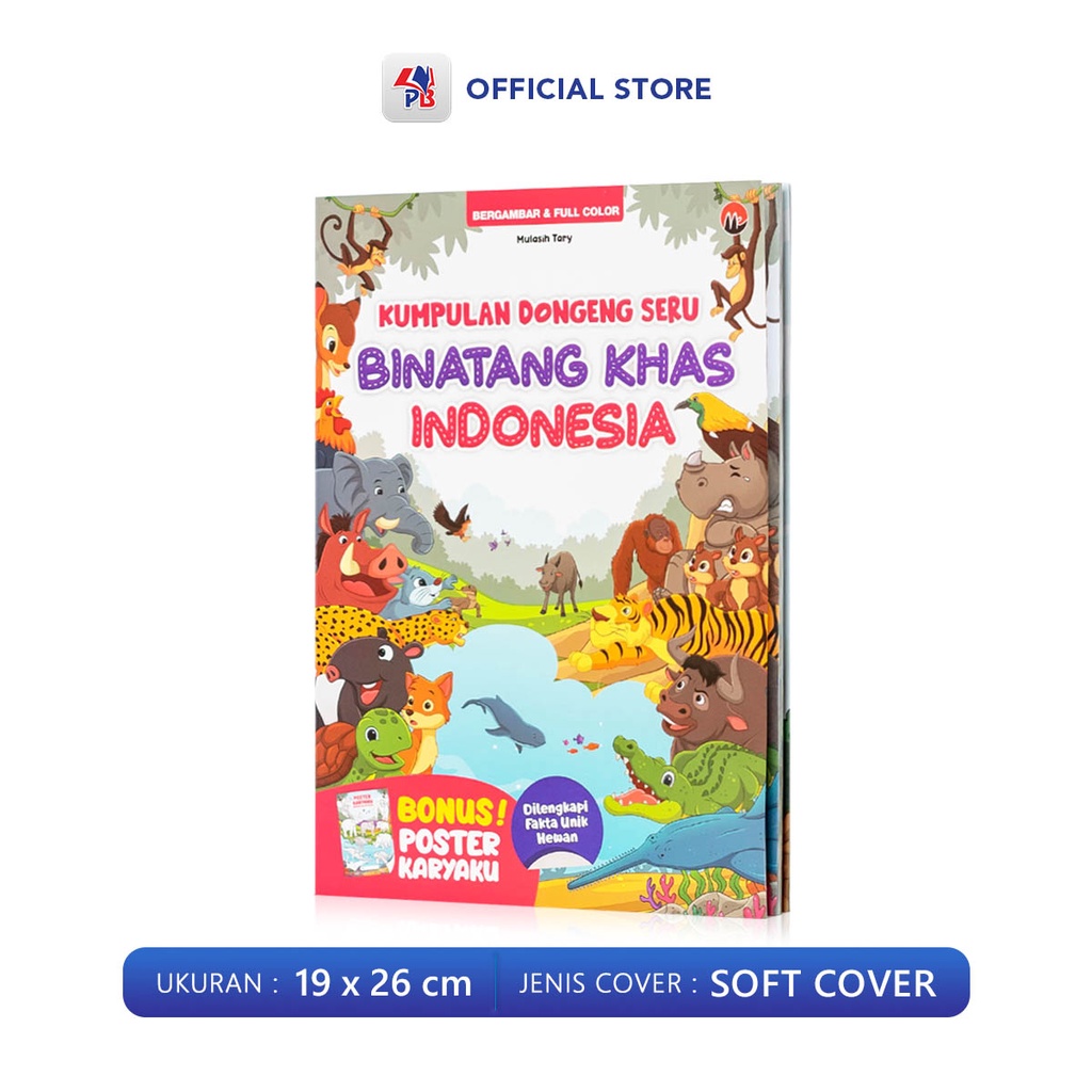 Buku Cerita Anak Bergambar Buku Dongeng Anak Bergambar Cerita Kumpulan Asal Mula dan Binatang Khas Indonesia Full Colour-3