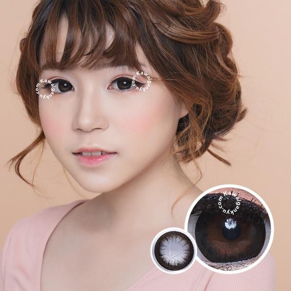 Kawai Gankyu softlens Eos pop black