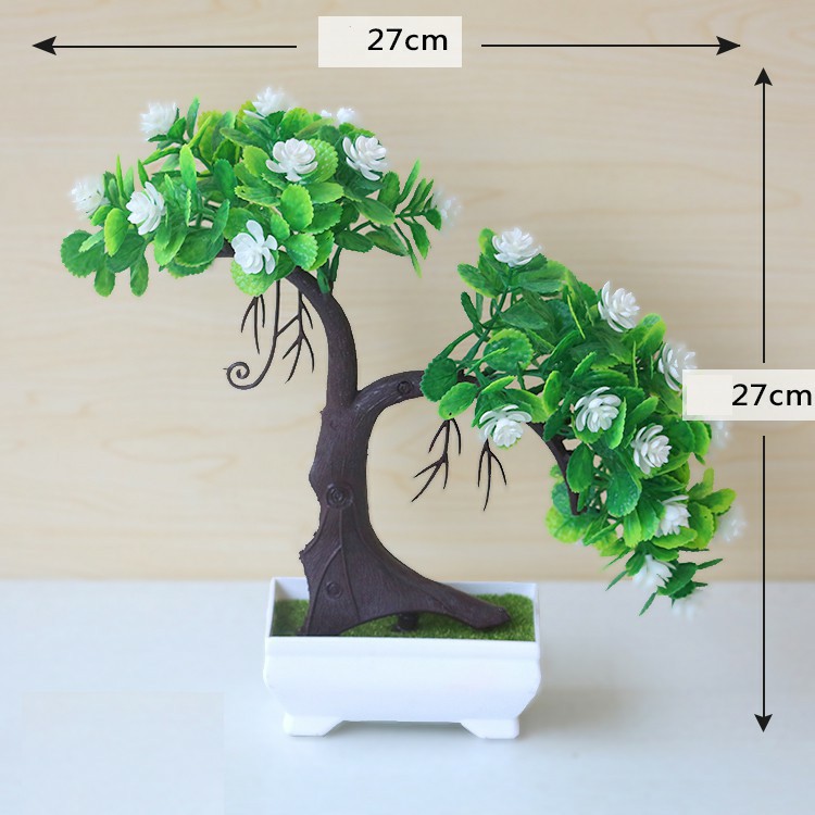 Kunataruma Pot Tanaman Besar Hias Bunga Plastik Artificial Daun Rambat Dekorasi Monstera Kering-White
