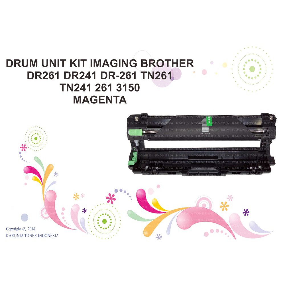 DRUM UNIT KIT IMAGING   DR261 DR241 DR-261 TN261 TN241 261 3150 MAGENTA