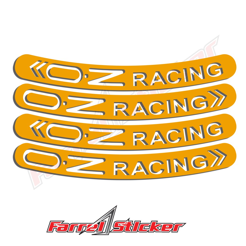 stiker velg sticker OZ racing