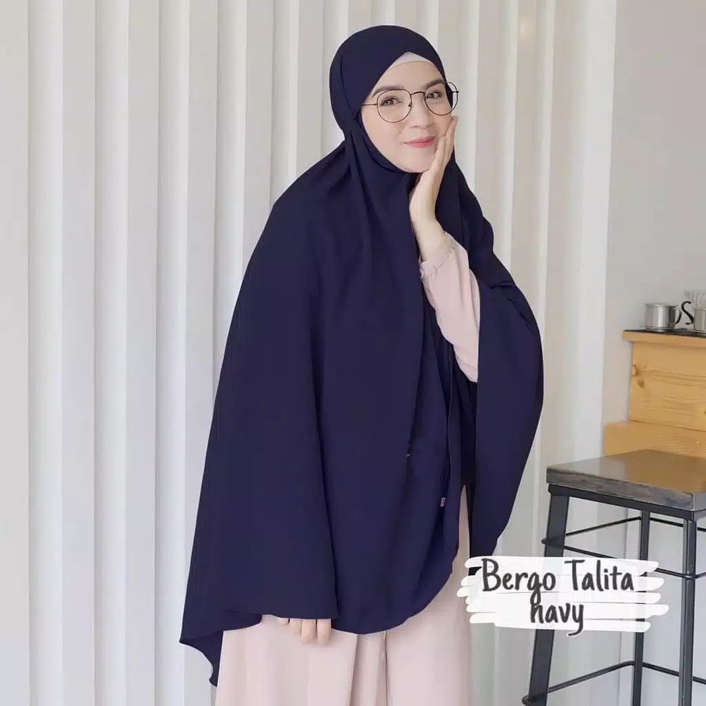 Bergo Maryam Super Jumbo | Khimar Bergo Wolfis Non Ped