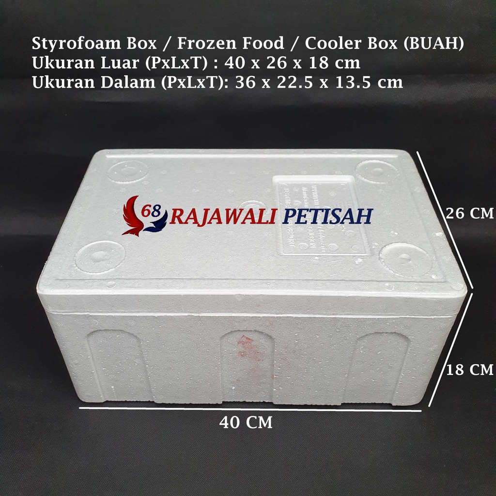 Styrofoam Box | Uk. 40x26x18 cm | Buah | Box Sterofoam | Cooler Box