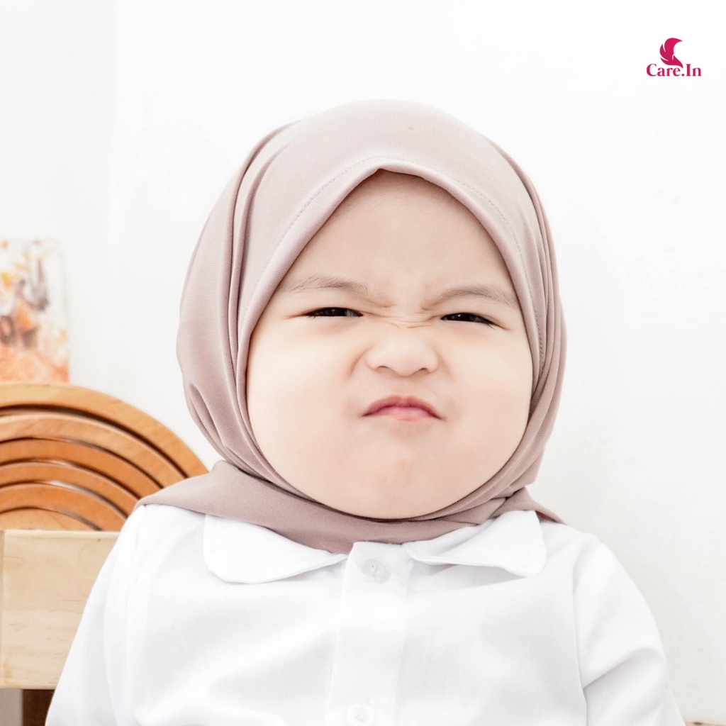 𝗖𝗮𝗿𝗲.𝗶𝗻 Pashmina semi Segitiga Instan Anak - PASTAN Mutia anak 0-3 Tahun