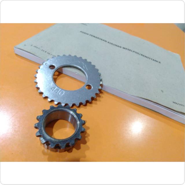 Timing sentrik gigi kamprat atas bawah gl series cb 100 gl cdi original import taiwan
