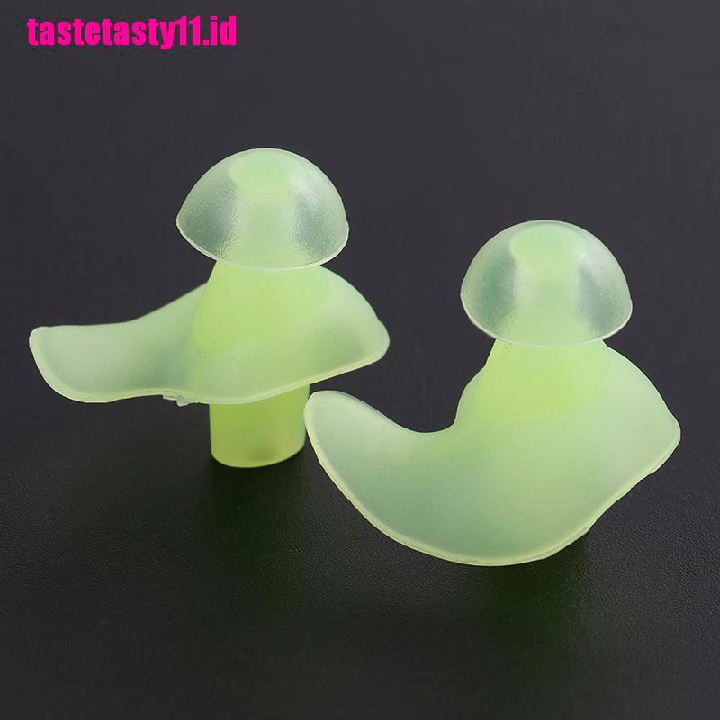 Ear plugs Bahan Silikon Lembut anti Bising Untuk Berenang Dan Tidur