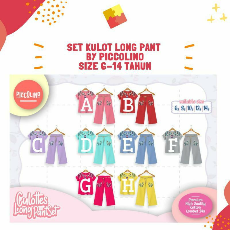 set kulot piccolino