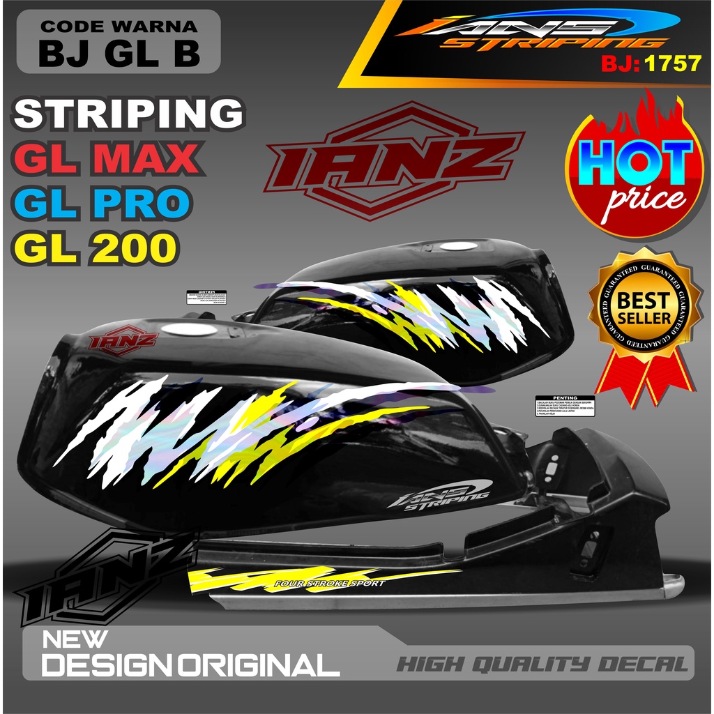 STRIPING GL VARIASI HOLOGRAM /  STIKER GL MAX VARIASI HOLOGRAM / STIKER HOLOGRAM